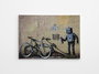 Wallity WY19 Banksy Lienzo Decorativo enmarcado 50 x 70 cm